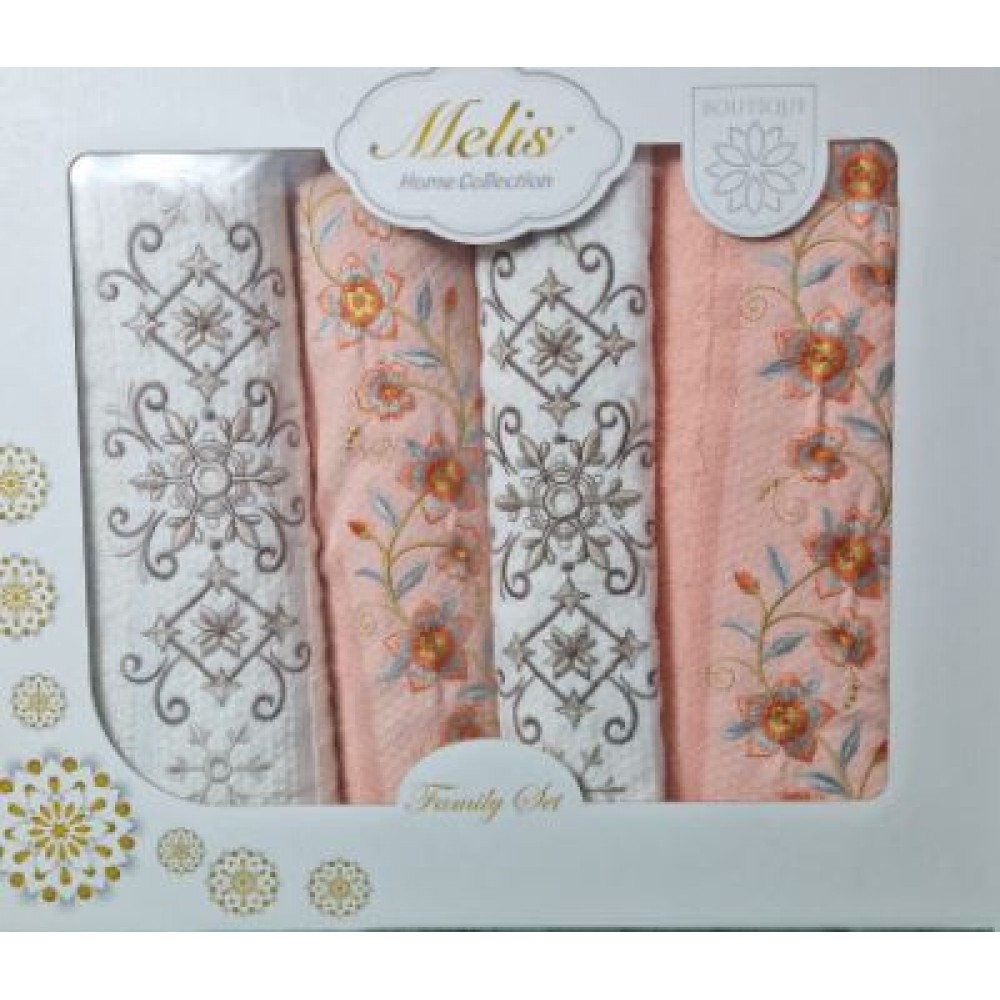 Set 4 prosoape din bumbac 100%, 2 x50x90 cm și 2 x 70x140 cm, SE-5