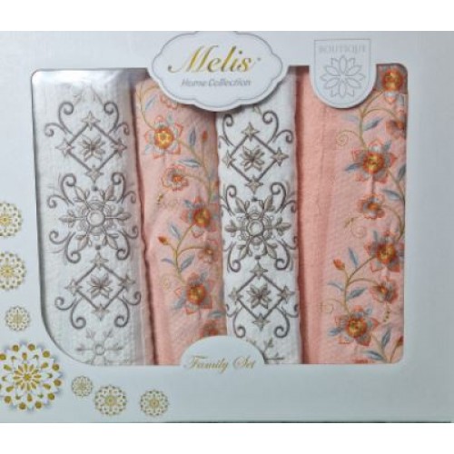 Set 4 prosoape din bumbac 100%, 2 x50x90 cm și 2 x 70x140 cm, SE-5
