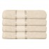 Set 4 prosoape de baie, Bumbac 100%, Uni, 400g/m², 50×90cm, Bej, PRO-2