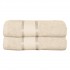 Set 2 prosoape de baie, Bumbac 100%, Uni, 400g/m², 70×130cm, Bej, PRO-3