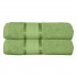 Set 2 prosoape de baie, Bumbac 100%, Uni, 400g/m², 70×130cm, Verde, PRO-7