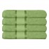 Set 4 prosoape de baie, Bumbac 100%, Uni, 400g/m², 50×90cm, Verde, PRO-8