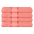 Set 4 prosoape de baie, Bumbac 100%, Uni, 400g/m², 50×90cm, Roz, PRO-9