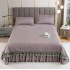 Set Cuvertura catifea 220x240 cm Pat Dublu, 3 piese cu broderie,+ 2 fete perna, CC-3