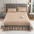 Set Cuvertura catifea 220x240 cm Pat Dublu, 3 piese cu broderie,+ 2 fete perna, CC-9