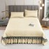 Set Cuvertura catifea 220x240 cm Pat Dublu, 3 piese cu broderie,+ 2 fete perna, CC-11