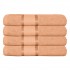 Set 4 prosoape de baie, Bumbac 100%, Uni, 400g/m², 50×90cm, Piersica, PRO-18