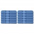 Set 10 prosoape de baie, Bumbac 100%, Uni, 400g/m², 30×50cm, Albastru Deschis, PRO-26