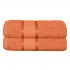 Set 2 prosoape de baie, Bumbac 100%, Uni, 400g/m², 70×130cm, Portocaliu, PRO-27