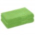 Set 2 Prosoape de Baie si de Fata ,500g/m², model Grecesc, bumbac 100%, 80×160 cm, Verde, PRO-52