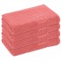 Set 4 Prosoape de Baie si de Fata ,500g/m², model Grecesc, bumbac 100%, 50×90cm,Roz, PRO-53