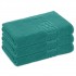 Set 3 Prosoape de Baie si de Fata ,500g/m², model Grecesc, bumbac 100%, 70×130,Turcoaz, PRO-54