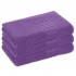 Set 3 Prosoape de Baie si de Fata ,500g/m², model Grecesc, bumbac 100%, 70×130,Mov, PRO-56