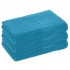 Set 3 Prosoape de Baie si de Fata ,500g/m², model Grecesc, bumbac 100%, 70×130,Albastru, PRO-62