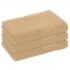 Set 3 Prosoape de Baie si de Fata ,500g/m², model Grecesc, bumbac 100%, 70×130,Maro, PRO-71