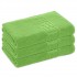 Set 3 Prosoape de Baie si de Fata ,500g/m², model Grecesc, bumbac 100%, 70×130,Verde, PRO-77
