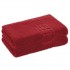 Set 2 Prosoape de Baie si de Fata ,500g/m², model Grecesc, bumbac 100%, 80×160,Rosu, PRO-78