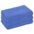 Set 3 Prosoape de Baie si de Fata ,500g/m², model Grecesc, bumbac 100%, 70×130,Albastru Deschis, PRO-79