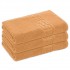 Set 3 Prosoape de Baie si de Fata ,500g/m², model Grecesc, bumbac 100%, 70×130,Coral, PRO-84