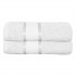 Set 2 prosoape de baie lux, cu Linii, 400g/m², 70x130 cm, ALB, 100% Bumbac, POS-10