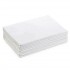 Set 10 prosoape de baie lux, tip hotelier 500g/m² cu fir dublu, 30x50 cm, ALB, 100% bumbac, POS-13