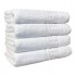 Set 4 prosoape de baie lux, Greek 550g/m² cu fir dublu, 30x50 cm, ALB, 100% bumbac, POS-16