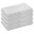 Set 4 prosoape de baie lux Greek, 500g/m² cu fir dublu, ALB, 100% Bumbac, 50x90cm, POS-20