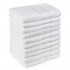Set 32 prosoape de baie lux, cu Linii, 400g/m², 70x130 cm, ALB, 100% Bumbac, POS-21