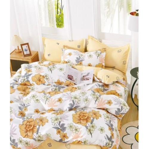 Lenjerie de pat dublu Din Finet, 6 piese, Pentru pat de 2 persoane, 230x245cm, BN-07
