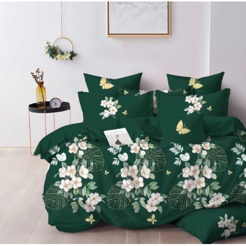 Lenjerie de pat dublu Din Finet, 6 piese, Pentru pat de 2 persoane, 230x245cm, BN-18