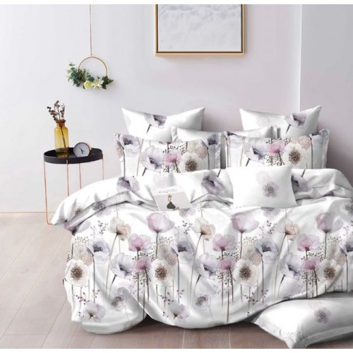 Lenjerie de pat dublu Din Finet, 6 piese, Pentru pat de 2 persoane, 230x245cm, BN-19