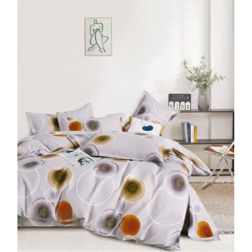Lenjerie de pat dublu Din Finet, 6 piese, Pentru pat de 2 persoane, 230x245cm, BN-21