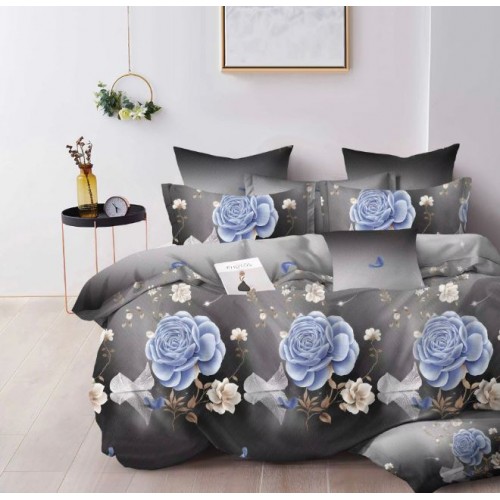Lenjerie de pat dublu Din Finet, 6 piese, Pentru pat de 2 persoane, 230x245cm, BN-23