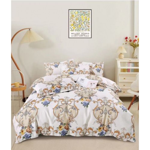 Lenjerie de pat dublu Din Finet, 6 piese, Pentru pat de 2 persoane, 230x245cm, BN-25