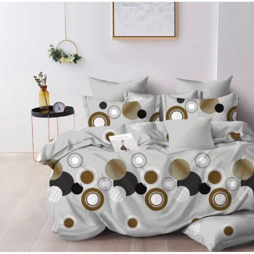 Lenjerie de pat dublu Din Finet, 6 piese, Pentru pat de 2 persoane, 230x245cm, BN-26
