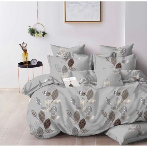 Lenjerie de pat dublu Din Finet, 6 piese, Pentru pat de 2 persoane, 230x245cm, BN-27