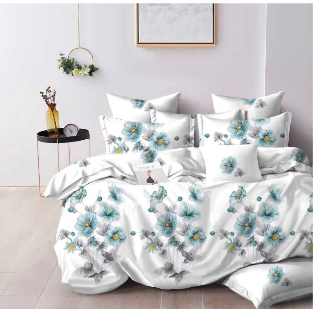 Lenjerie de pat dublu Din Finet, 6 piese, Pentru pat de 2 persoane, 230x245cm, BN-34