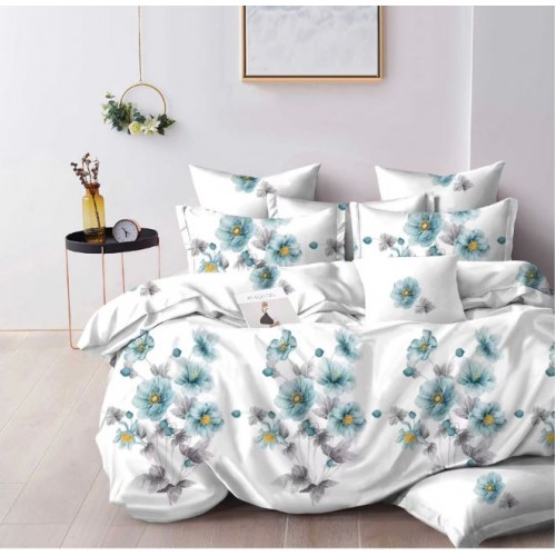 Lenjerie de pat dublu Din Finet, 6 piese, Pentru pat de 2 persoane, 230x245cm, BN-34