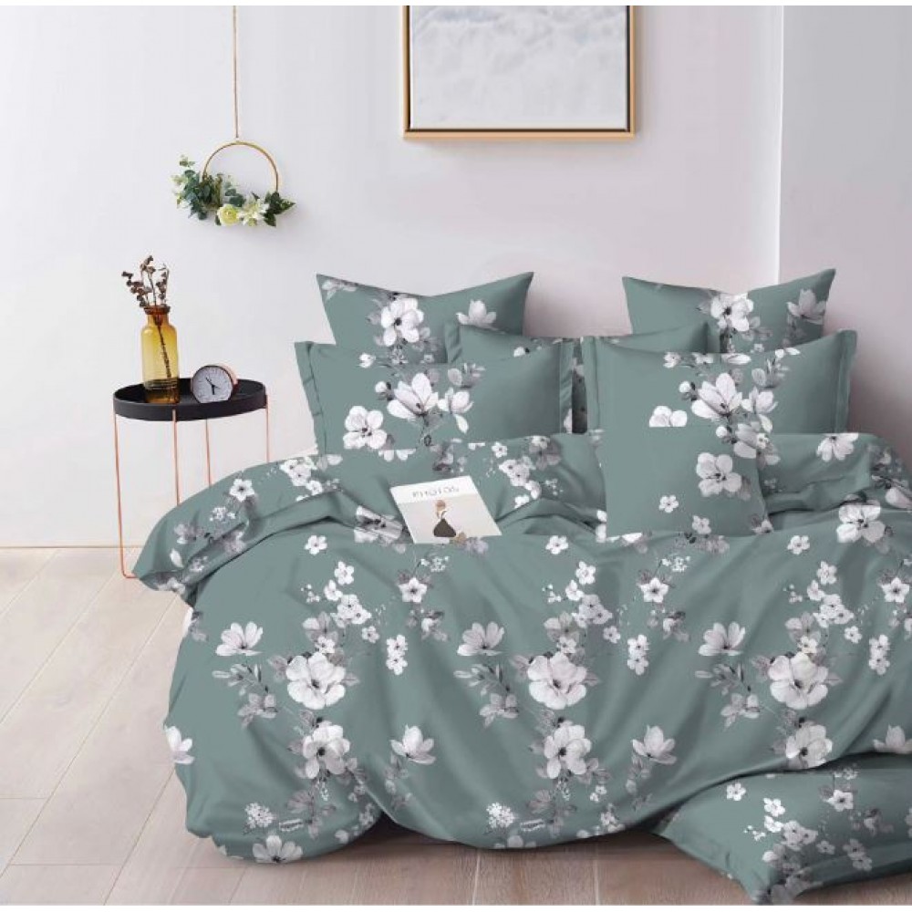 Lenjerie de pat dublu Din Finet, 6 piese, Pentru pat de 2 persoane, 230x245cm, BN-35