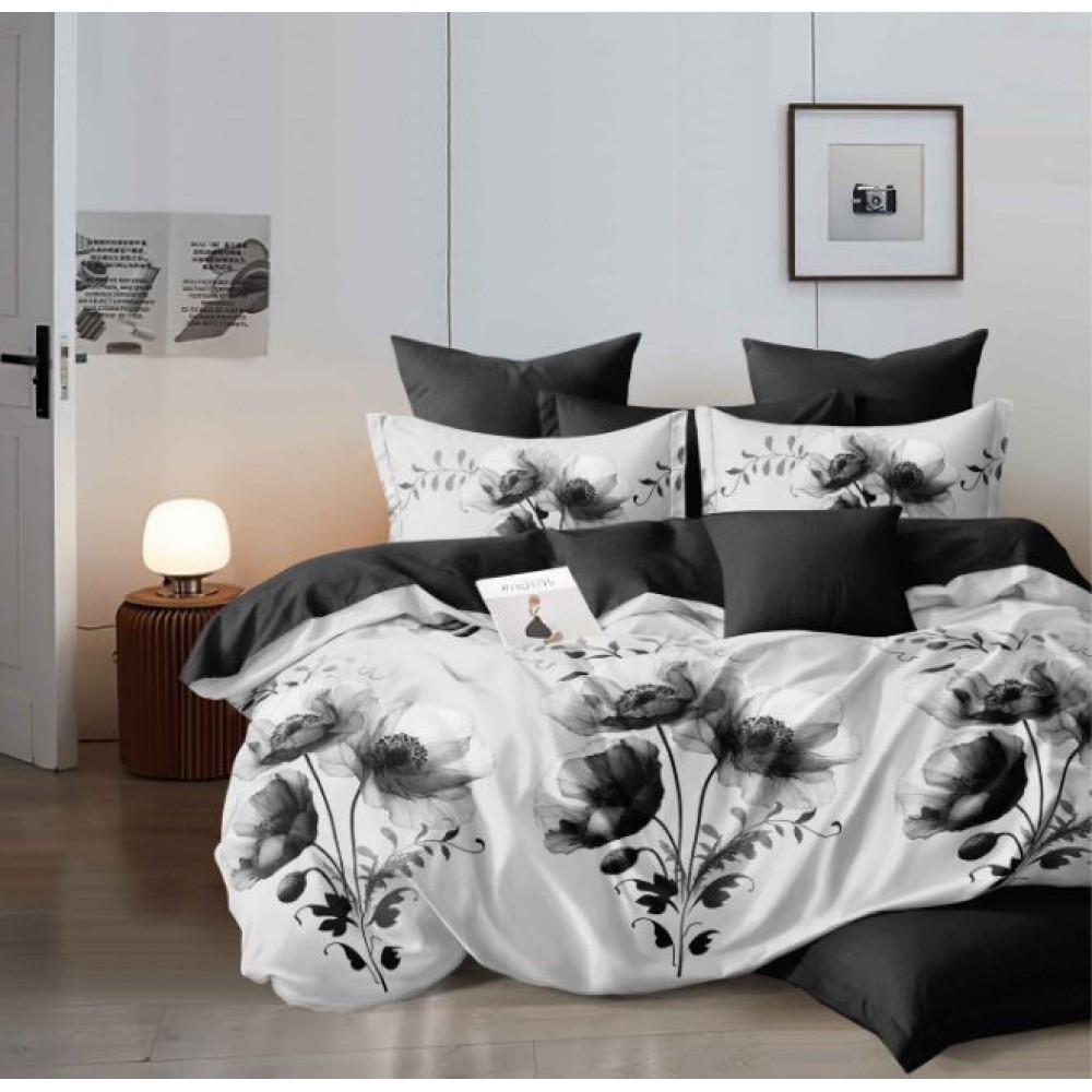Lenjerie de pat dublu Din Finet, 6 piese, Pentru pat de 2 persoane, 230x245cm, BN-41