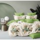 Lenjerie de pat dublu Din Finet, 6 piese, Pentru pat de 2 persoane, 230x245cm, BN-49