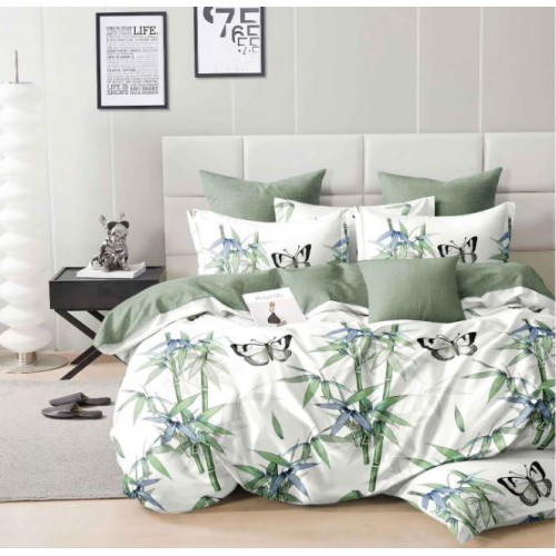 Lenjerie de pat dublu Din Finet, 6 piese, Pentru pat de 2 persoane, 230x245cm, BN-50
