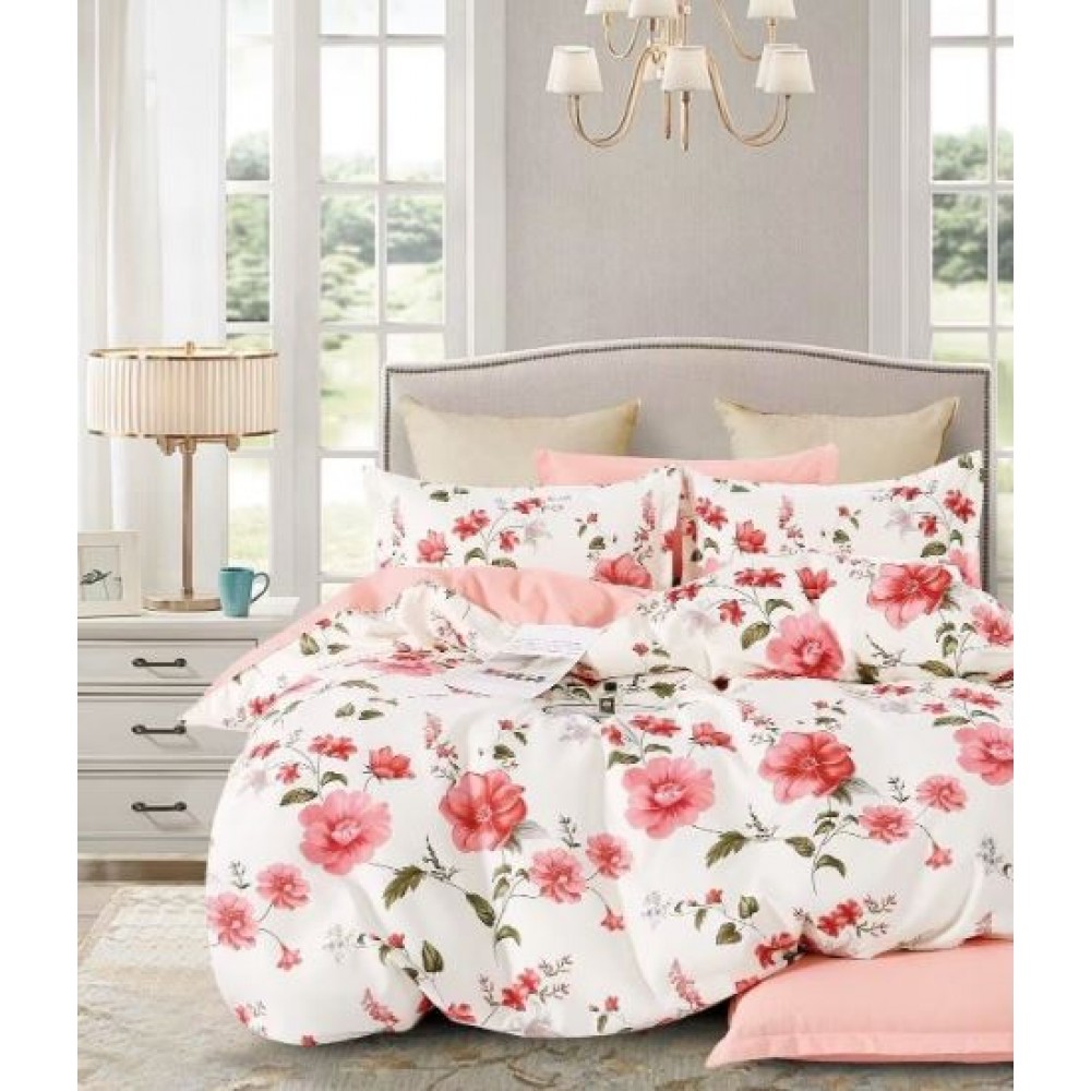 Lenjerie de pat dublu Din Finet, 6 piese, Pentru pat de 2 persoane, 230x245cm, BN-54