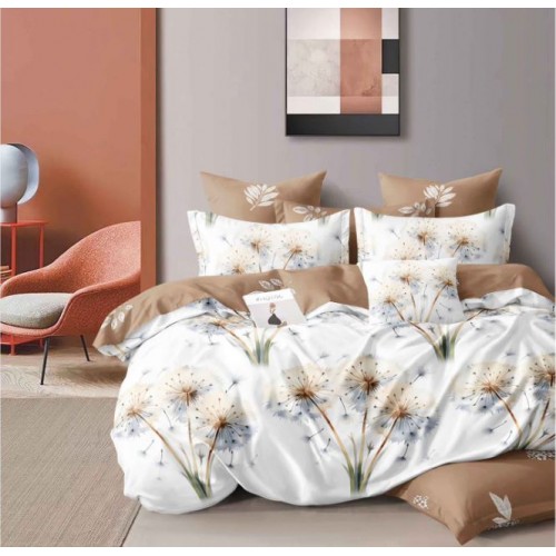 Lenjerie de pat dublu Din Finet, 6 piese, Pentru pat de 2 persoane, 230x245cm, BN-55