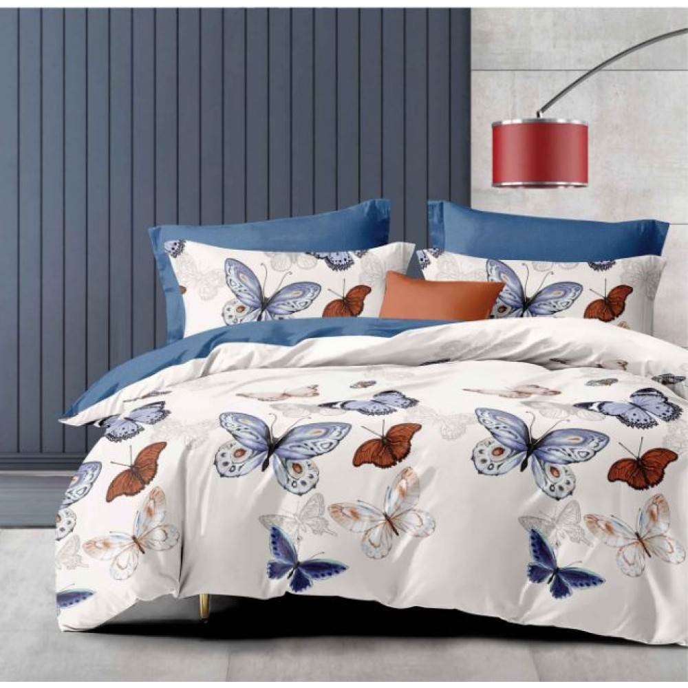 Lenjerie de pat dublu Din Finet, 6 piese, Pentru pat de 2 persoane, 230x245cm, BN-68