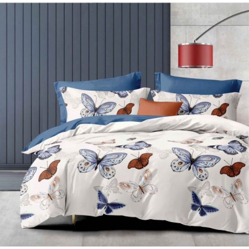 Lenjerie de pat dublu Din Finet, 6 piese, Pentru pat de 2 persoane, 230x245cm, BN-68