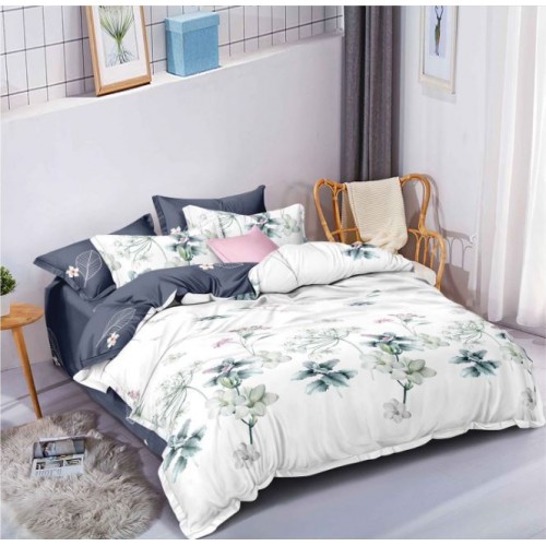 Lenjerie de pat dublu Din Finet, 6 piese, Pentru pat de 2 persoane, 230x245cm, BN-70