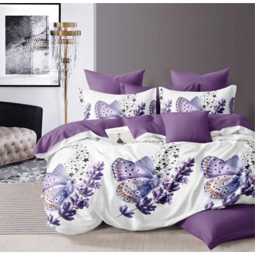 Lenjerie de pat dublu Din Finet, 6 piese, Pentru pat de 2 persoane, 230x245cm, BN-75