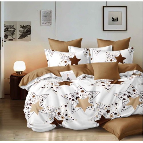 Lenjerie de pat dublu Din Finet, 6 piese, Pentru pat de 2 persoane, 230x245cm, BN-84