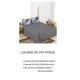 Lenjerie de pat dublu Din Finet, 6 piese, Pentru pat de 2 persoane, 230x245cm, BN-85